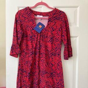 NWT Jude Connally Nancy Bengal Red Dress Sz. M